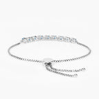 London Blue Topaz Bracelet With White Topaz 1.3 Carats Sterling Silver