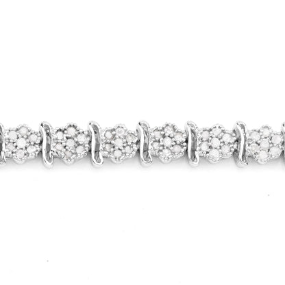 Diamond Tennis Bracelet 1.78 Carats Sterling Silver