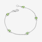 Peridot Bracelet 1.74 Carats Sterling Silver