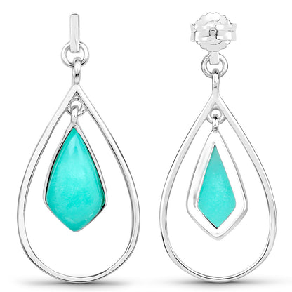Crysopharse Earrings 8.78 Carats Sterling Silver