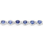 Kyanite Tennis Bracelet 7 Carats Sterling Silver