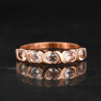 Morganite Ring 0.75 Carats 9K Rose Gold