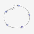 Tanzanite Bracelet 1.64 Carats Sterling Silver