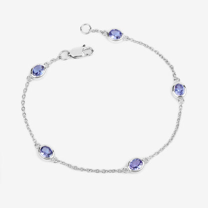 Tanzanite Bracelet 1.64 Carats Sterling Silver