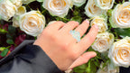 Natural Opal Ring 2.14 Carats Sterling Silver