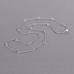 Tanzanite Necklace 1.78 Carats Sterling Silver