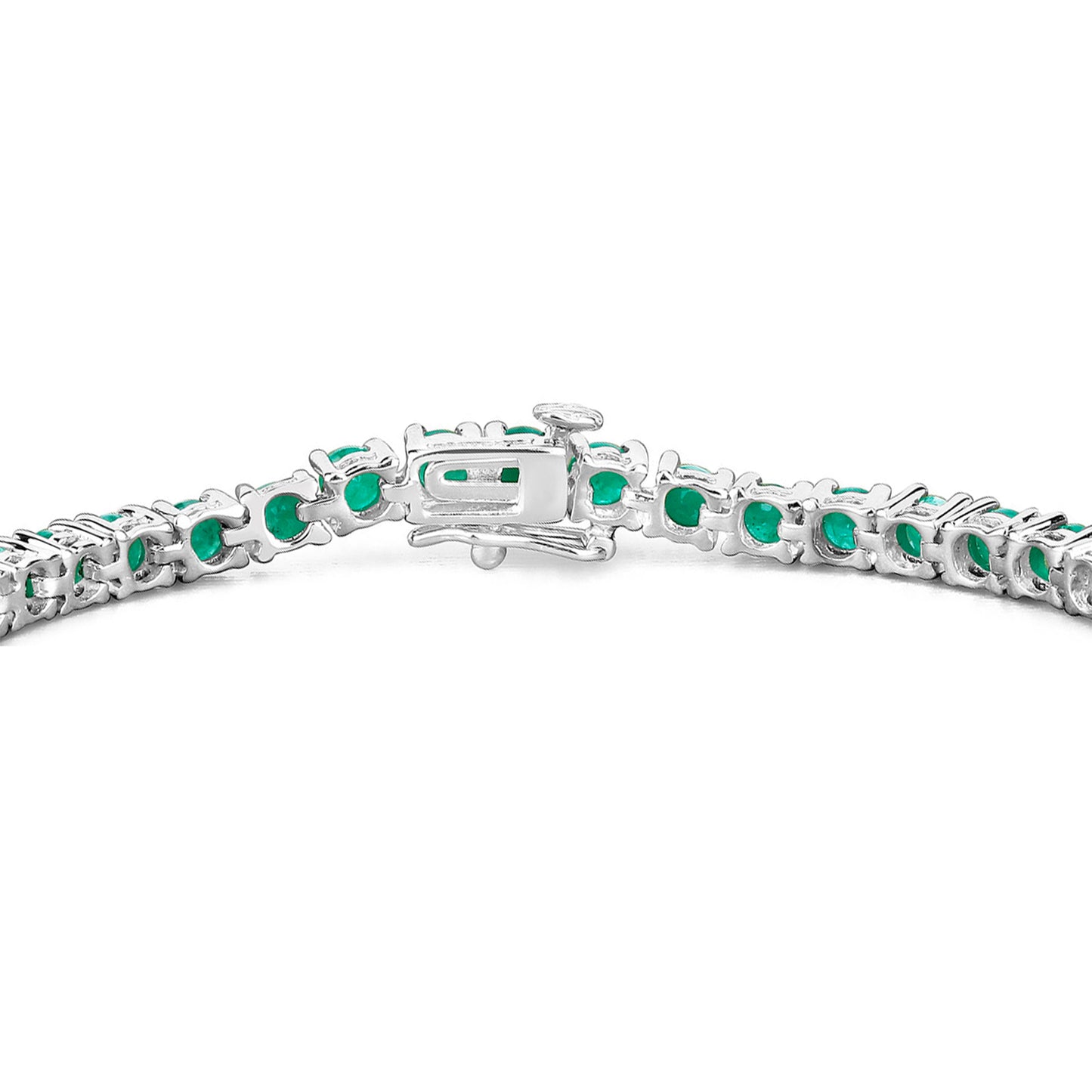 Emerald Bracelet 7.46 Carats Sterling Silver