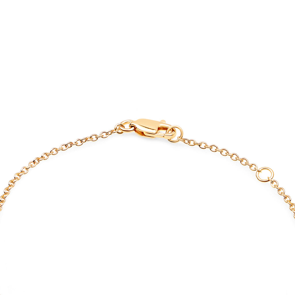 Blue Sapphire Bracelet 0.22 Carats Gold Plated Silver