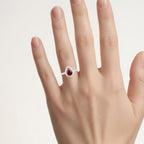 Ruby Ring With Diamonds 1.22 Carats 14K Yellow Gold