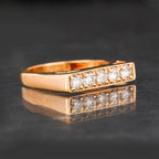 Light Brown Diamond Ring 0.5 Carats 9K Yellow Gold
