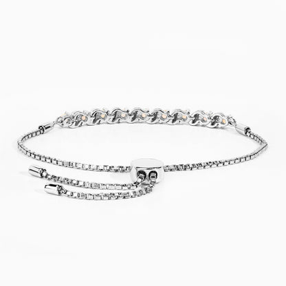 Ethiopian Opal Bracelet With White Topaz 0.86 Carats Sterling Silver