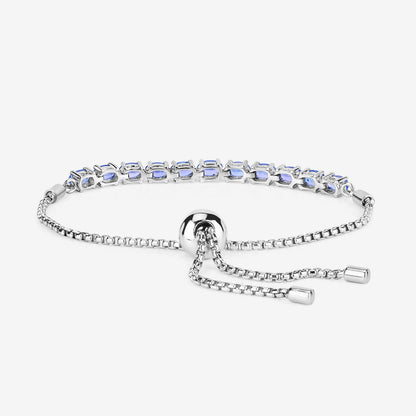 Tanzanite Bracelet 2.28 Carats Sterling Silver