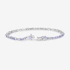 Tanzanite Tennis Bracelet 3.75 Carats Sterling Silver