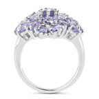 Tanzanite Ring 5.24 Carats Sterling Silver
