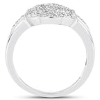Diamond Ring 0.28 Carats Sterling Silver
