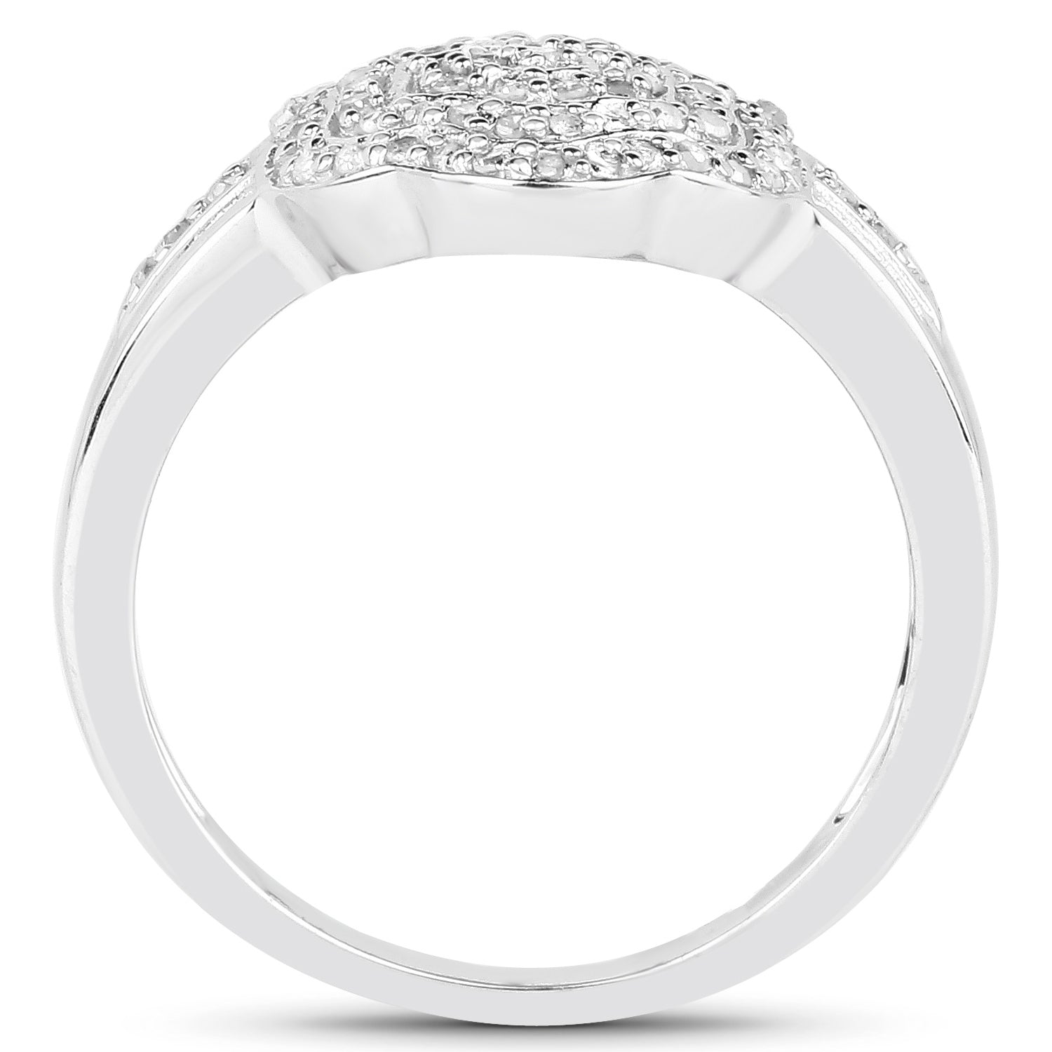 Diamond Ring 0.28 Carats Sterling Silver