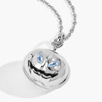 Blue Topaz Jack-o'-Lantern Pendant 0.16 Carats Sterling Silver