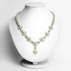 Peridot Necklace 43 Carats Sterling Silver