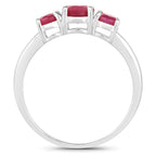 Ruby Ring 1.12 Carats 14K White Gold