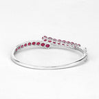 Ruby Bracelet 9.02 Carats Sterling Silver