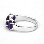 Amethyst Ring 3.16 Carats Sterling Silver