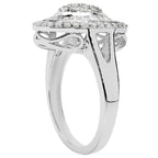 Diamond Ring 1.04 Carats Sterling Silver
