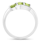 Peridot Ring 0.7 Carats Sterling Silver