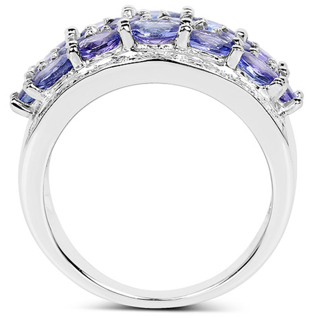 Tanzanite Ring 2.7 Carats Sterling Silver