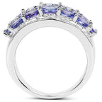 Tanzanite Ring 2.7 Carats Sterling Silver