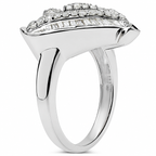 Diamond Ring 1.18 Carats Sterling Silver