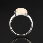 Natural Ethiopian Opal Ring 1.69 Carats Sterling Silver