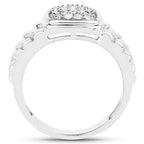 Diamond Ring 0.24 Carats Sterling Silver
