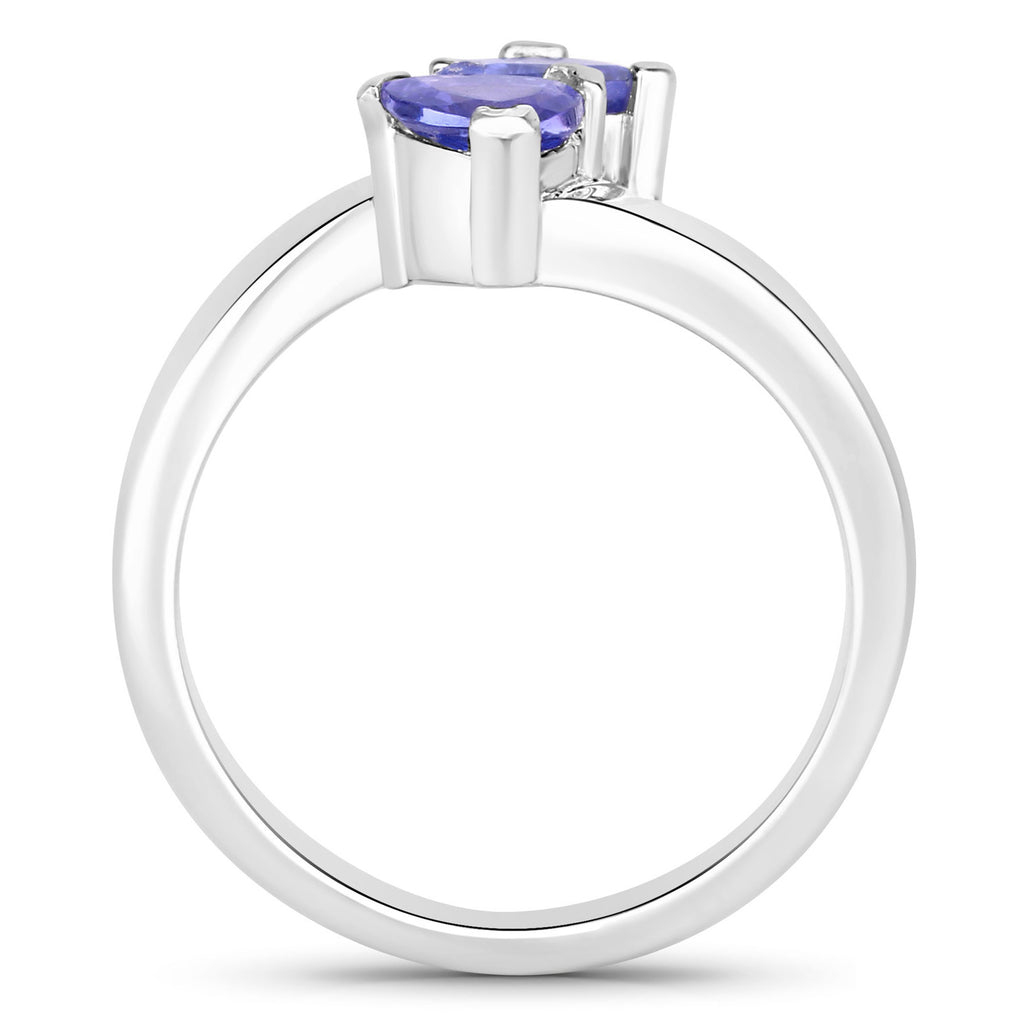 Tanzanite Ring 0.84 Carats Sterling Silver