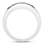 Garnet Ring 0.98 Carats Sterling Silver