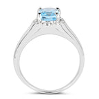 Multicolor Topaz Ring 1.6 Carats Sterling Silver