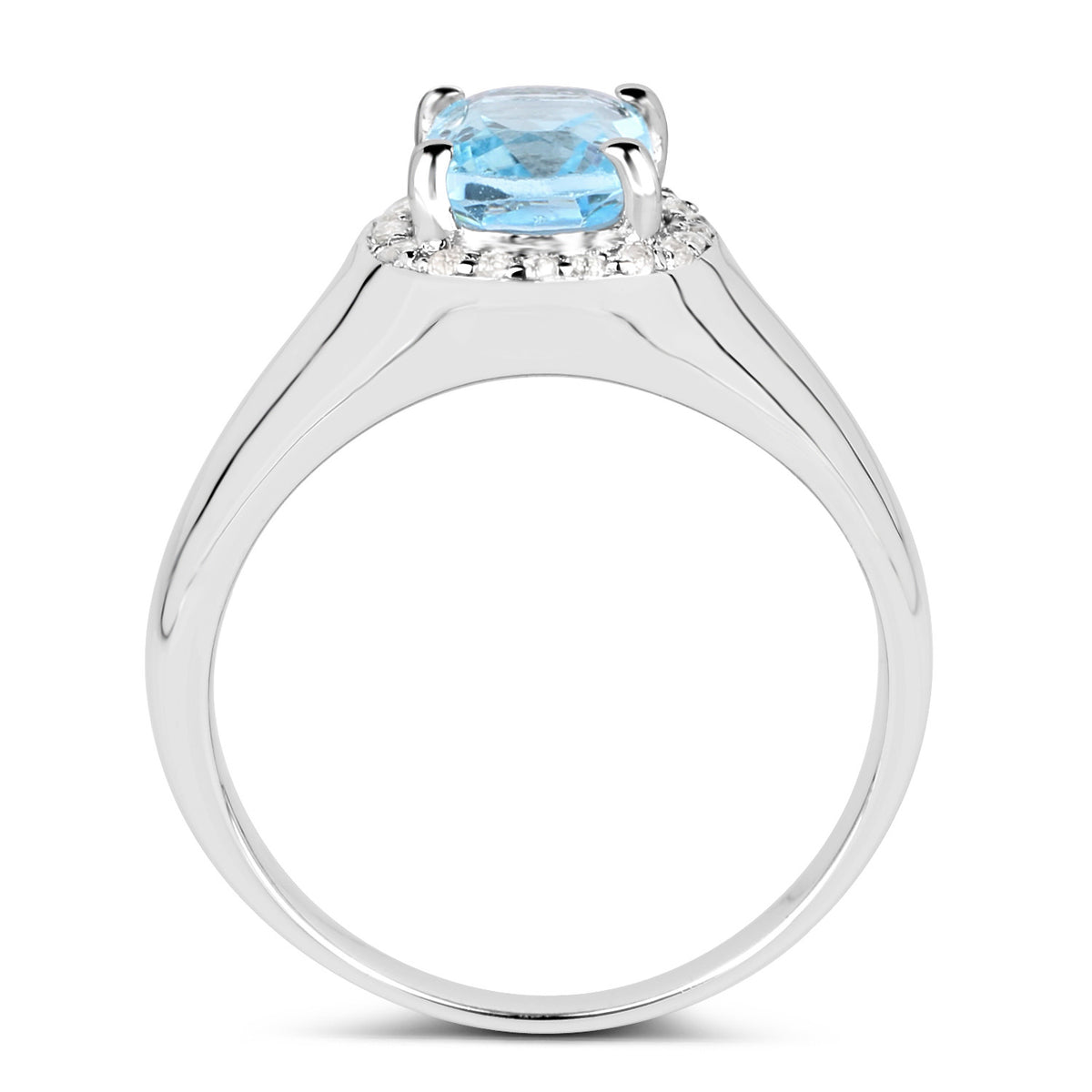Multicolor Topaz Ring 1.6 Carats Sterling Silver