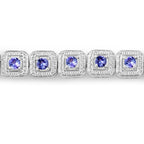 Tanzanite Bracelet 1.08 Carats Sterling Silver