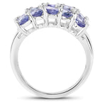 Tanzanite Ring 3.58 Carats Sterling Silver
