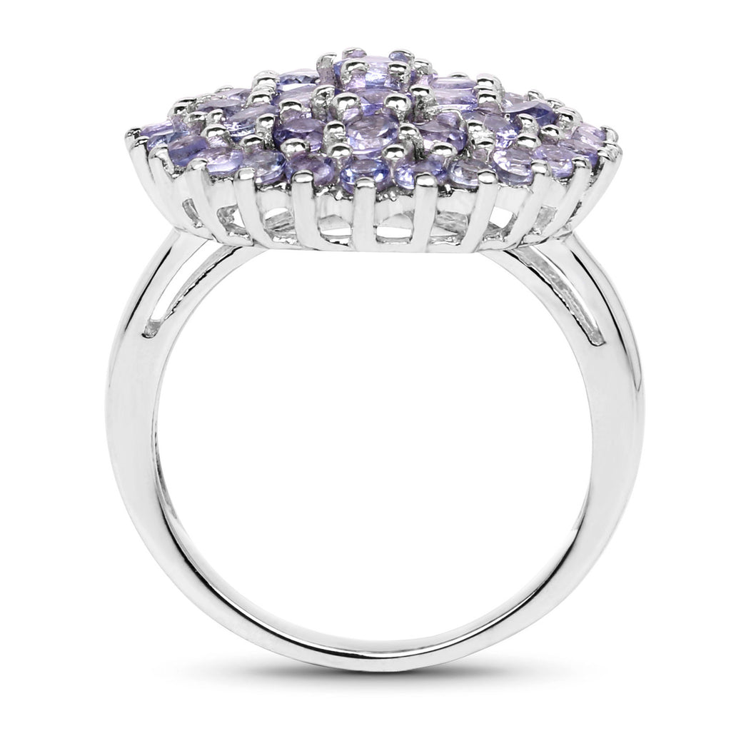 Tanzanite Ring 2.46 Carats Sterling Silver