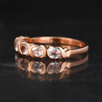 Morganite Ring 0.75 Carats 9K Rose Gold