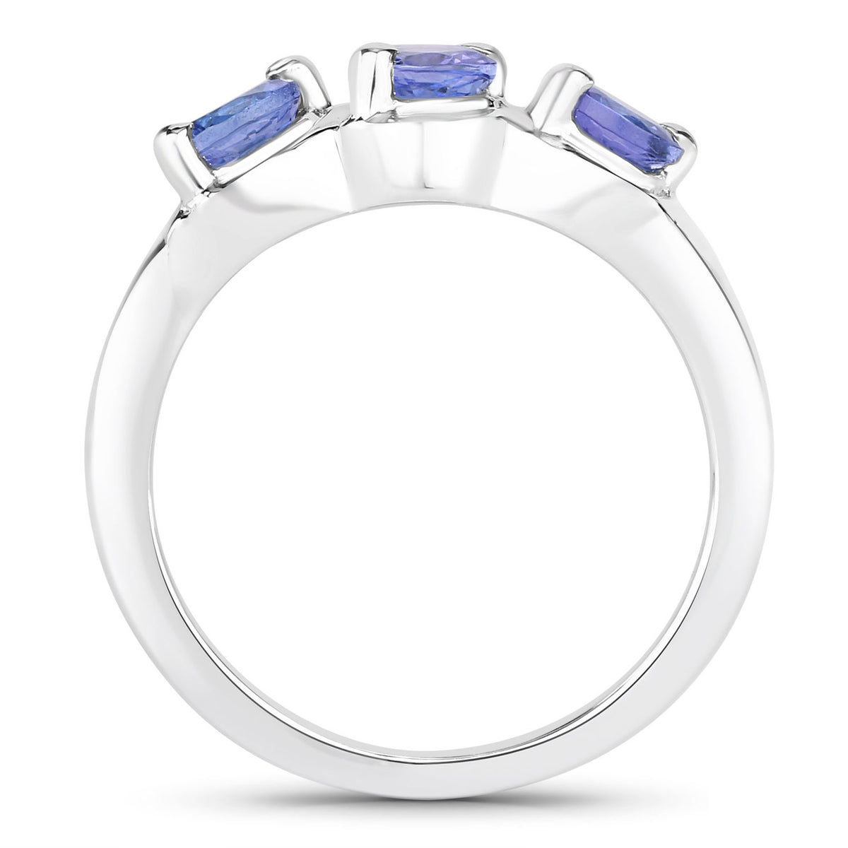 Tanzanite Ring 1.04 Carats Sterling Silver