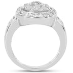 Diamond Ring 0.2 Carats Sterling Silver