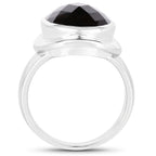 Smoky Quartz Ring 7.88 Carats Sterling Silver