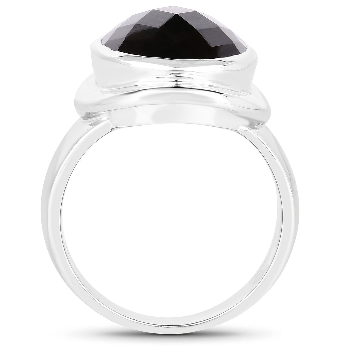 Smoky Quartz Ring 7.88 Carats Sterling Silver