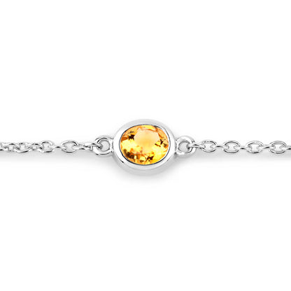 Natural Mixed Gemstones Bracelet 1.76 Carats Sterling Silver