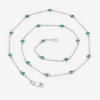 Emerald Necklace 1.78 Carats Sterling Silver