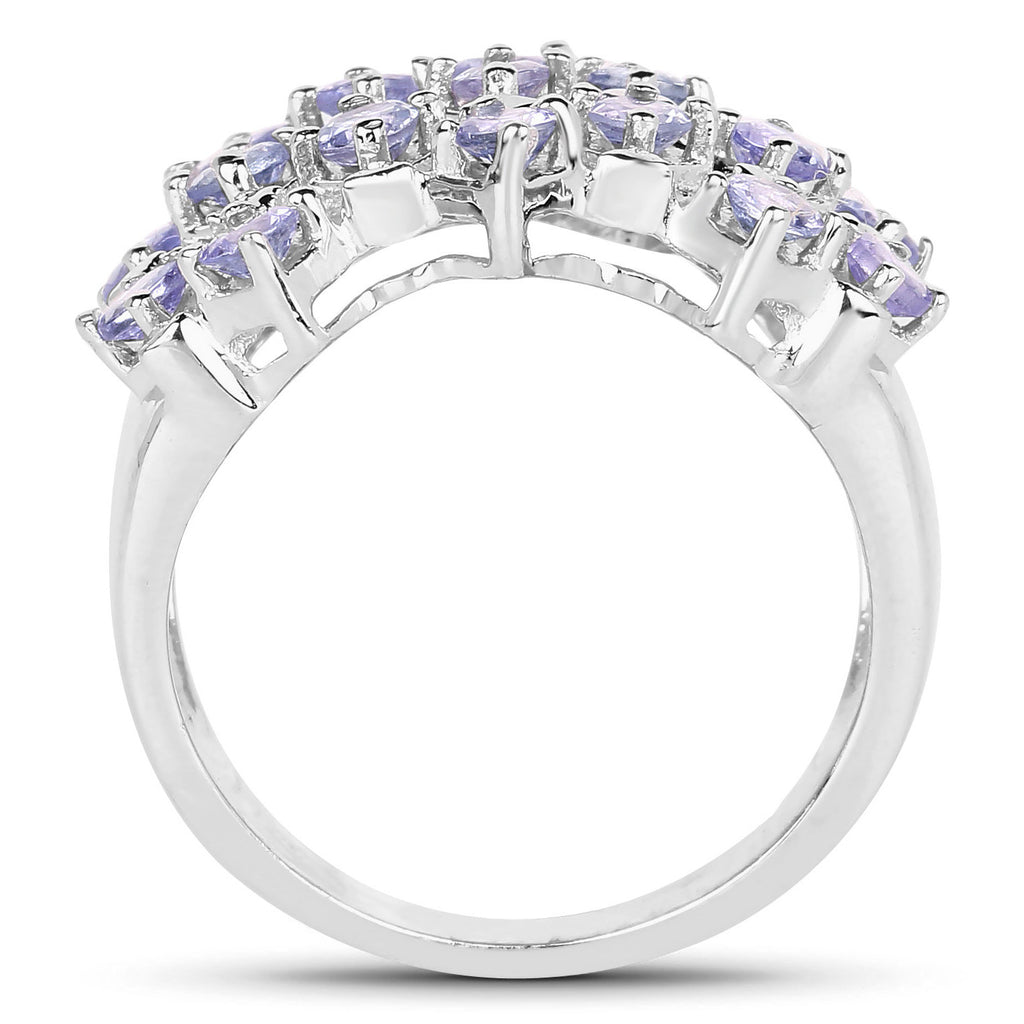 Tanzanite Ring 1.52 Carats Sterling Silver