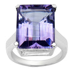 Amethyst Ring 11.4 Carats Sterling Silver