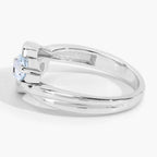 Blue Topaz Ring 0.94 Carats Sterling Silver