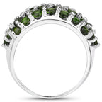 Chrome Diopside Ring 5 Carats Sterling Silver